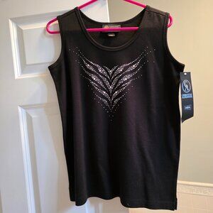 BRAND NEW Christine Alexander top, size small  Swarovski embellished